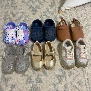 Gold Mary Jane Kids Shoes